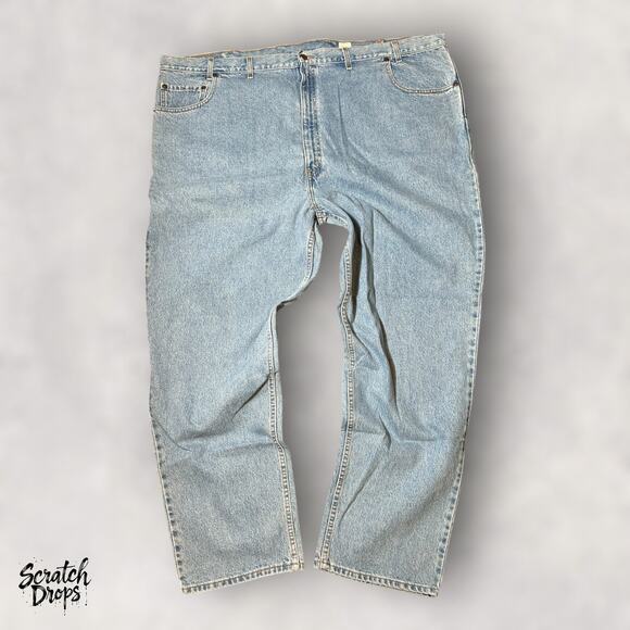 Vintage Levi's Strauss Signature 545 Men's Jeans NWT Deadstock W54 L32 Loose Fit - Picture 4 of 8